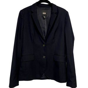 J. Crew Navy Blue Pinstripe‎ Wool Double Button Blazer Size 4T